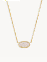 Load image into Gallery viewer, Kendra Scott Boxed Elisa Gold Pendant Necklace in Iridescent Drusy 9608862670