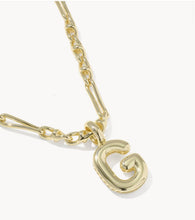 Load image into Gallery viewer, KENDRA SCOTT Bubble Letter G Gold Short Pendant Necklace 9608805597