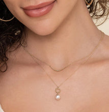 Load image into Gallery viewer, Gabriel &amp; Co-14K Yellow Gold Fresh Water Pearl Bujukan Drop Necklace NK7289Y4JPL