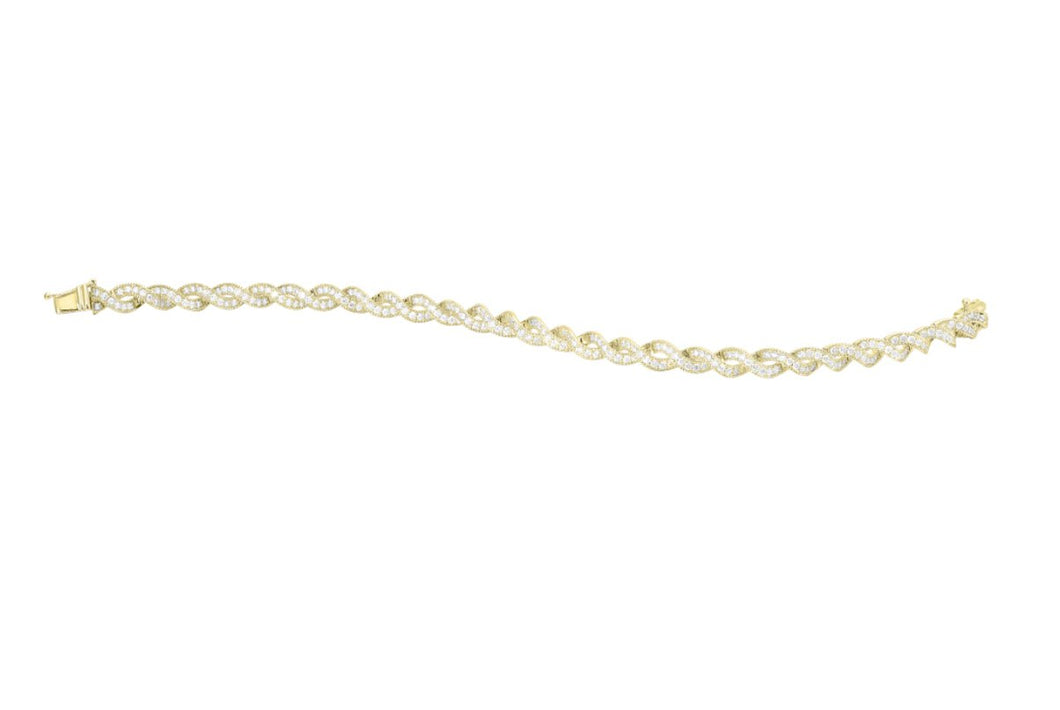14k YG Diamond Bracelet BC10275-4YC