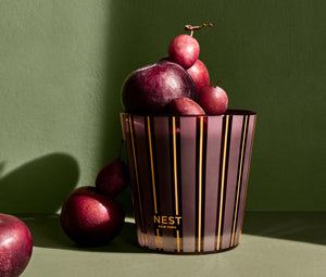 Nest-Autumn Plum 3-Wick Candle Nest03 ATP