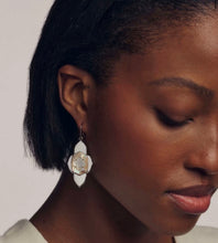 Load image into Gallery viewer, KENDRA SCOTT Abbie Medallion Silver Drop Earrings 9608894087