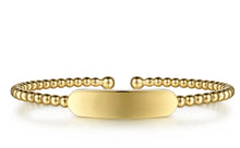 Load image into Gallery viewer, Gabriel &amp; Co-14K Yellow Gold Bujukan Personalized Bangle BG4700-62Y4JJJ