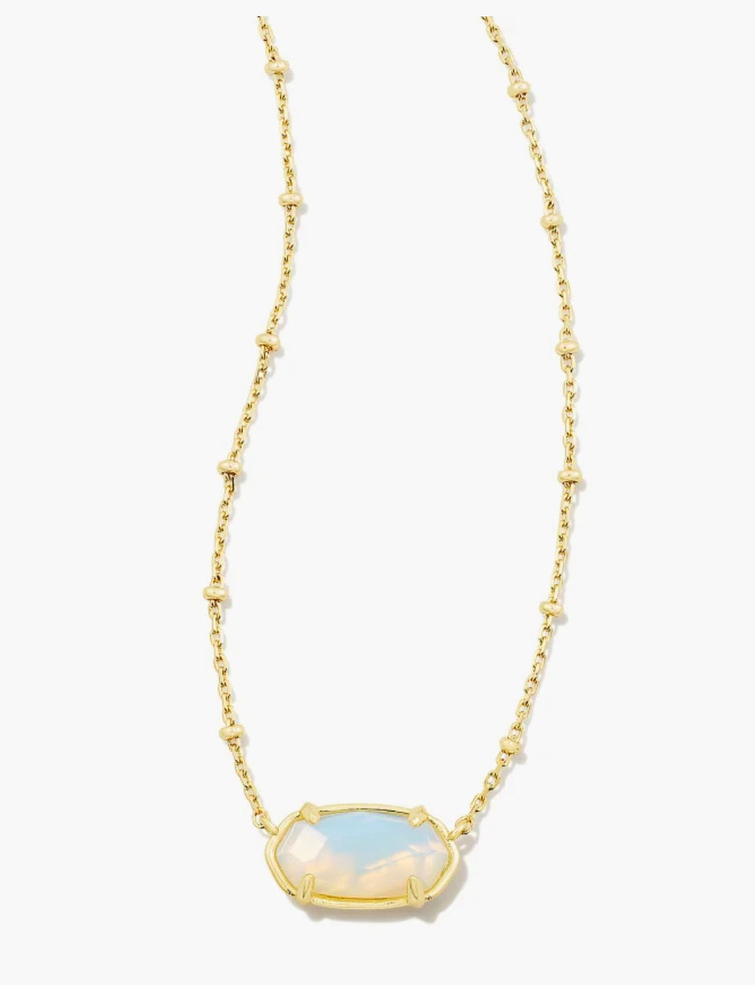 Kendra Scott Elisa Necklace Gold Mosaic Flower Nature White Orange