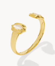 Load image into Gallery viewer, KENDRA SCOTT Elton Stepped Frame Gold Cuff Bracelet 9608806788