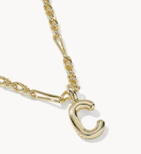 Load image into Gallery viewer, KENDRA SCOTT Bubble Letter C Gold Short Pendant Necklace 9608805589