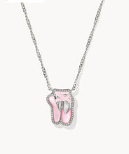 Load image into Gallery viewer, KENDRA SCOTT-Ballet Silver Short Pendant Necklace Rhod Blush Mother of Pearl 9608887719