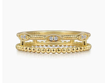 Load image into Gallery viewer, Gabriel &amp; Co-14K Yellow Gold Diamond Bujukan Marquis Shape Easy Stackable Ring LR52493Y45JJ