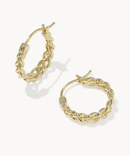 Load image into Gallery viewer, KENDRA SCOTT Gabriella Gold Set of 2 Huggie Earrings 9608898000