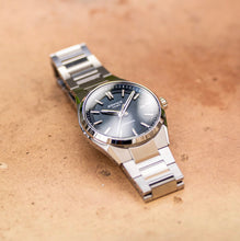 Load image into Gallery viewer, CASIO Edifice Automatic Textured Blue Dial Stainless Steel Watch 38mm - EFK110D-2A