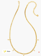 Load image into Gallery viewer, KENDRA SCOTT Gracie Gold Chain Necklace in White Crystal # 9608856019