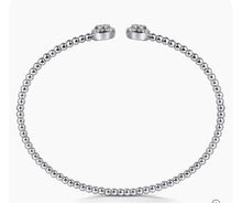Load image into Gallery viewer, Gabriel &amp; Co-14K White Gold Bujukan Cluster Diamond Split Bangle BG4123-57W45JJ