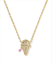 Load image into Gallery viewer, KENDRA SCOTT Ice Cream Gold Short Pendant Necklace 9608894661