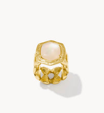 Load image into Gallery viewer, KENDRA SCOTT Tiger Striped Daphne Gold Cocktail Ring 9608805524 SZ 9