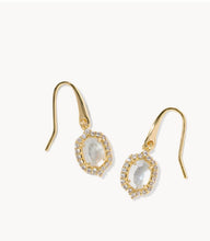 Load image into Gallery viewer, Kendra Scott-Daphne Crystal Frame Gold in Ivory Mother-of-Pearl Drop Earrings 9608806765
