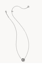 Load image into Gallery viewer, Kendra Scott-Soccer Silver Short Pendant Necklace in Ivory Mother-of-Pearl 9608865274