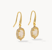 Load image into Gallery viewer, Kendra Scott-Daphne Crystal Frame Gold in Ivory Mother-of-Pearl Drop Earrings 9608806765