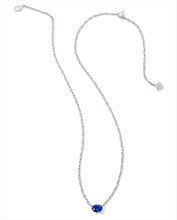 Load image into Gallery viewer, KENDRA SCOTT Cailin Silver Necklace in Blue Crystal