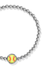 Load image into Gallery viewer, KENDRA SCOTT Softball Silver Stretch Bracelet 9608895590