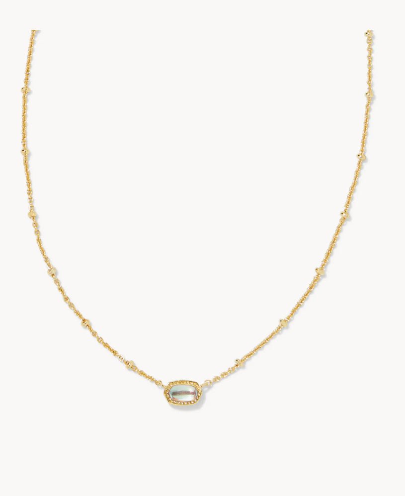 KENDRA SCOTT Mini Elisa Gold Satellite Short Pendant Necklace in Dichroic Glass 9608866153