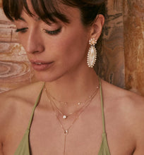 Load image into Gallery viewer, KENDRA SCOTT Genevieve Gold Beaded Statement Earrings 9608877687