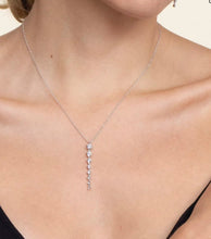 Load image into Gallery viewer, Gabriel &amp; Co-14K White Gold Graduating Vertical Diamond Bar Necklace NK7579W45JJ