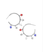 Load image into Gallery viewer, KENDRA SCOTT Camila Silver Hoop Earrings 9608893873
