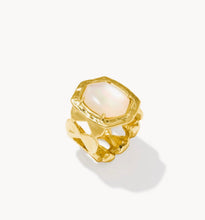 Load image into Gallery viewer, KENDRA SCOTT Tiger Striped Daphne Gold Cocktail Ring 9608805524 SZ 9