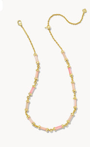 Kendra Scott-Gigi Gold Strand Necklace in Pink Mix 9608860562