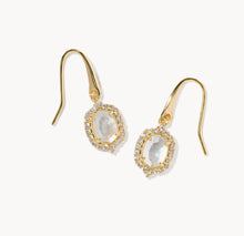 Load image into Gallery viewer, Kendra Scott-Daphne Crystal Frame Gold in Ivory Mother-of-Pearl Drop Earrings 9608806765