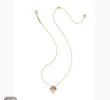 Load image into Gallery viewer, KENDRA SCOTT Mushroom Gold Short Pendant Necklace 9608897524