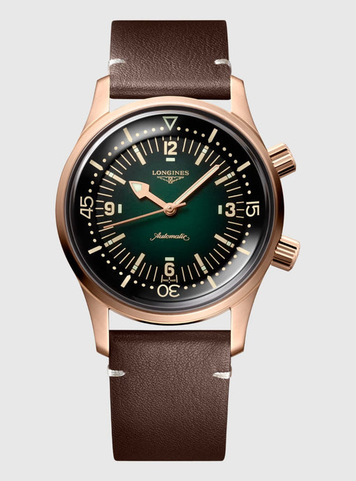 LONGINES-LEGEND DIVER BRONZE, Automatic watch, 42.00 mm, Bronze with Titanium case back L3.774.1.50.2