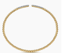 Load image into Gallery viewer, Gabriel &amp; Co-14K Yellow Gold Bujukan Diamond Bars Bangle BG4218-57Y45JJ