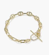 Load image into Gallery viewer, KENDRA SCOTT Elisa Toggle Gold Link and Chain Bracelet 9608889333