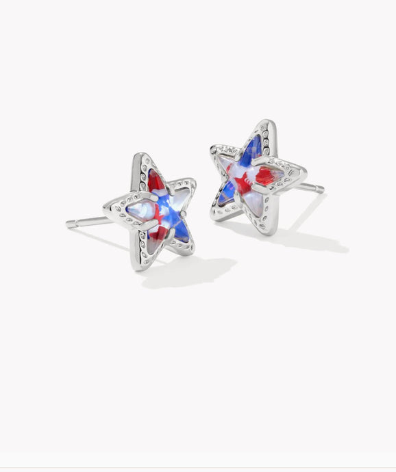 KENDRA SCOTT Cassidy Silver Stud Earrings 9608877495