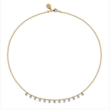 Load image into Gallery viewer, GABRIEL &amp; Co 14K Yellow Gold Diamond Drop Necklace NK7233Y45JJ