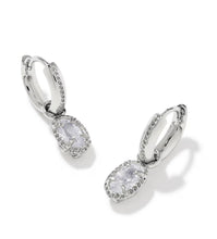 Load image into Gallery viewer, KENDRA SCOTT Mini Ellie Luxe Silver Huggie Earrings 9608806891