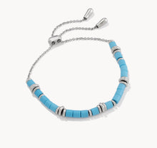 Load image into Gallery viewer, Kendra Scott-Bree Silver Beaded Delicate Chain Bracelet 9608805673