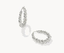 Load image into Gallery viewer, Kendra Scott-Haisley Hoop Earrings in Silver 9608870306