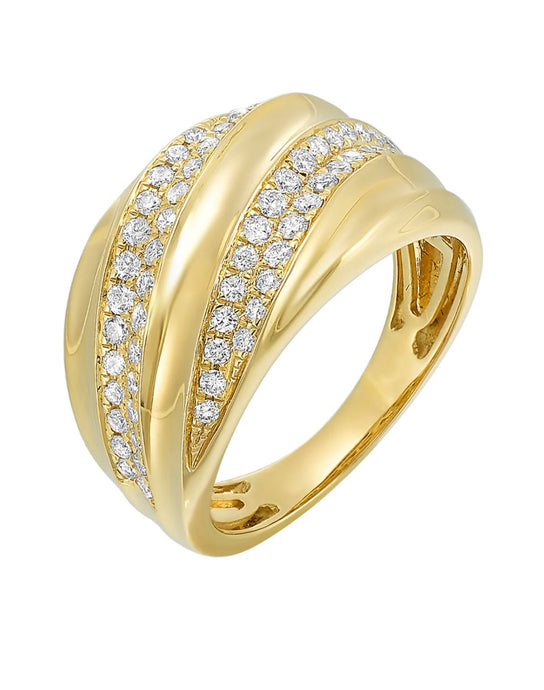 14K YG Diamond Ring RG12105-4YC