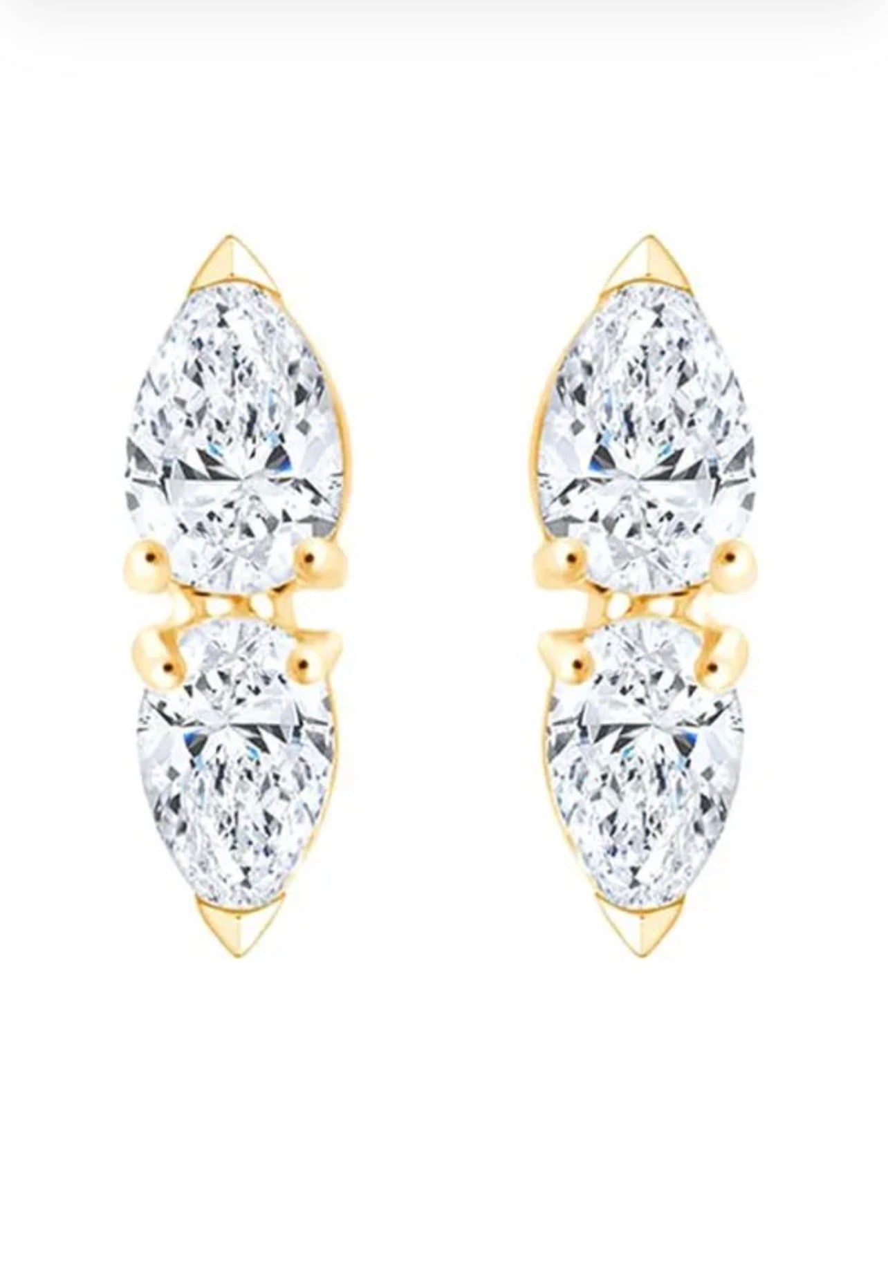 10K YG STUD EARRINGS ER 33707-1YC