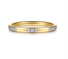 Load image into Gallery viewer, Gabriel &amp; Co-14K Yellow Gold Diamond Stackable Ring LR53067Y45JJ