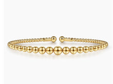 Load image into Gallery viewer, GABRIEL &amp; Co 14K Yellow Gold Bujukan Open Bangle BG4584-6Y4JJJ