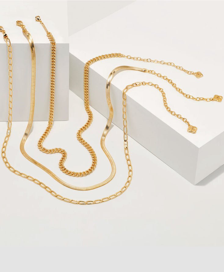 Kendra Scott-Set of 3 Chain Necklace Layering Set in Gold9608862093