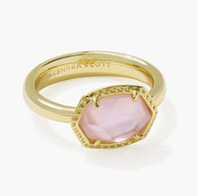 Load image into Gallery viewer, KENDRA SCOTT Daphne Gold Frame Band Ring 9608895591 SZ 7