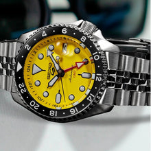 Load image into Gallery viewer, SEIKO Seiko 5 Sports SKX Style Yellow GMT Automatic #SSK017