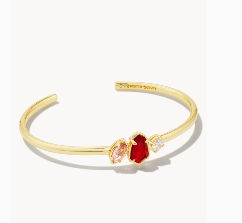Kendra Scott-Alexandria Gold Cuff Bracelet in Cranberry Mix9608862271