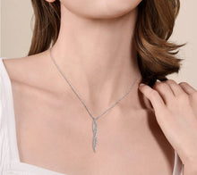 Load image into Gallery viewer, Gabriel &amp; Co-14K White Gold Diamond Twisted Pendant Necklace NK7708W45JJ