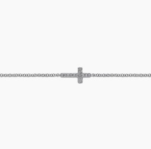 GABRIEL&Co-14K White Gold Diamond Cross Chain Bracelet
TB3320W45JJ