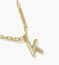 Load image into Gallery viewer, KENDRA SCOTT Bubble Letter K Gold Short Pendant Necklace 9608805605